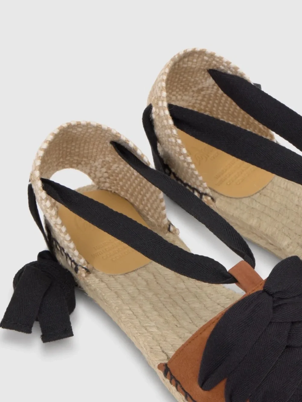 Castaner: Kiva espadrille flats in suede with ribbon closure Size 7 NIB